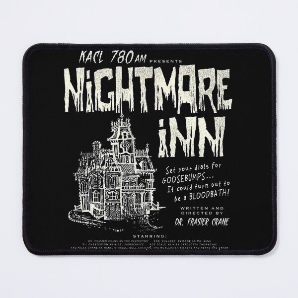 Item preview, KACL AM Presents Nightmare Inn Vintage Radio Show Design designed and sold by FlixDesigns.