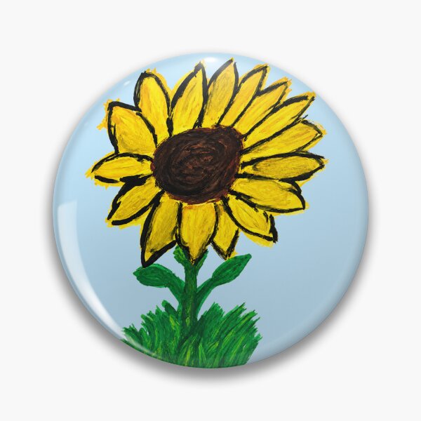 Item preview, Vibrant Sunflower in Grass – Hand-Painted Bloom Full of Joy designed and sold by SVox.