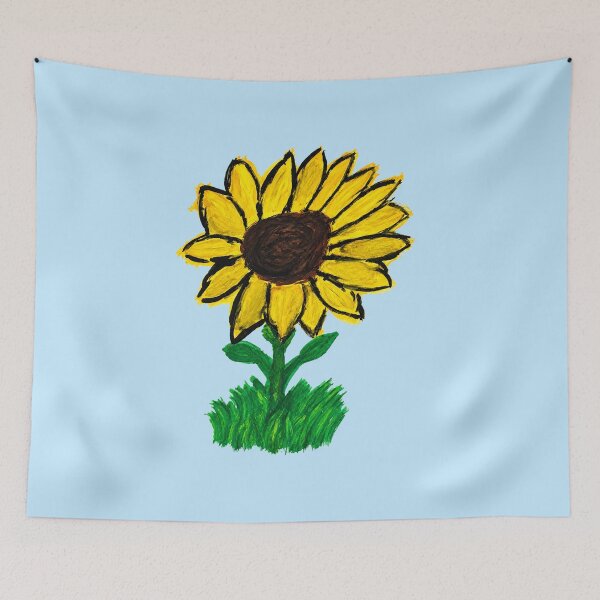 Item preview, Vibrant Sunflower in Grass – Hand-Painted Bloom Full of Joy designed and sold by SVox.