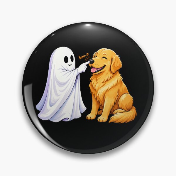Item preview, Boo-p Ghost Dog T-Shirt, Funny Halloween Dog Mom designed and sold by flory-baff-mint.