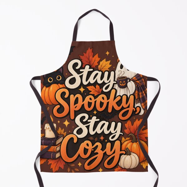 Item preview, Stay Spooky Stay Cozy – Cute Halloween Ghost, Black Cat & Pumpkins designed and sold by blankTeeShirt.