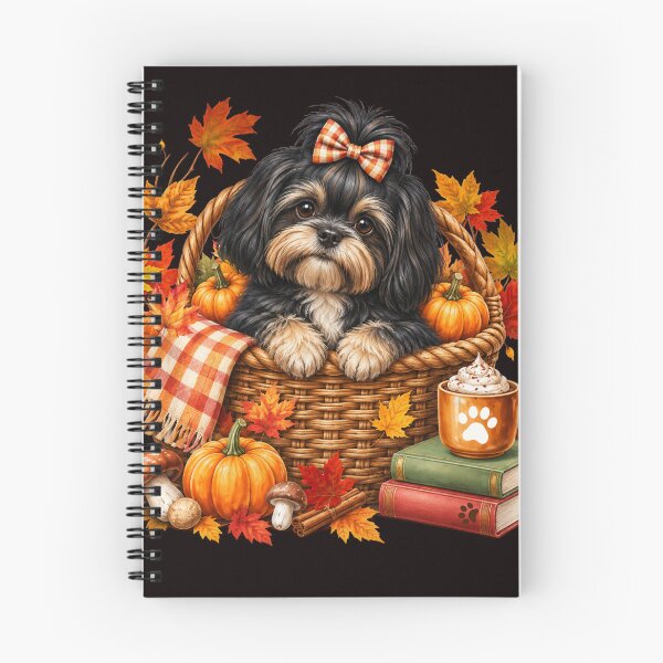 Item preview, Shih Tzu Halloween Autumn Harvest Tails Fall Dog designed and sold by Cute & Sassy Custom Gifting Boutiques.