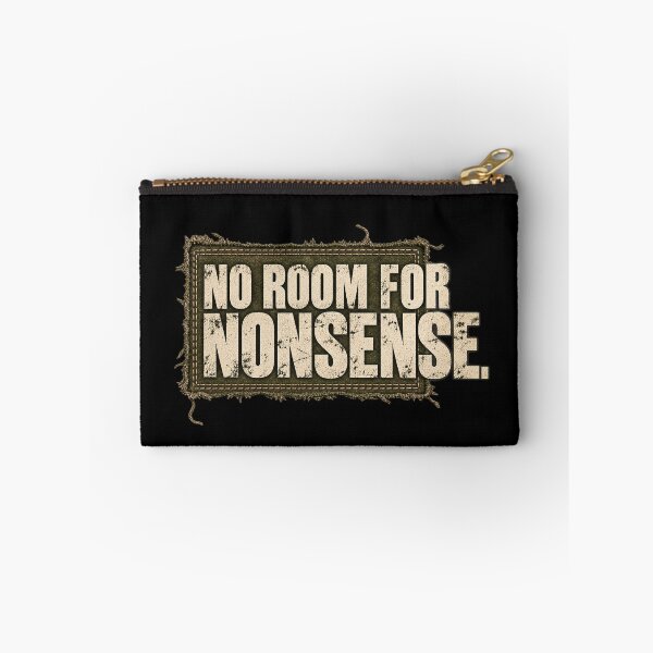 Item preview, No Room for Nonsense – Distressed Olive Grunge Patch Typography designed and sold by Anyshca.