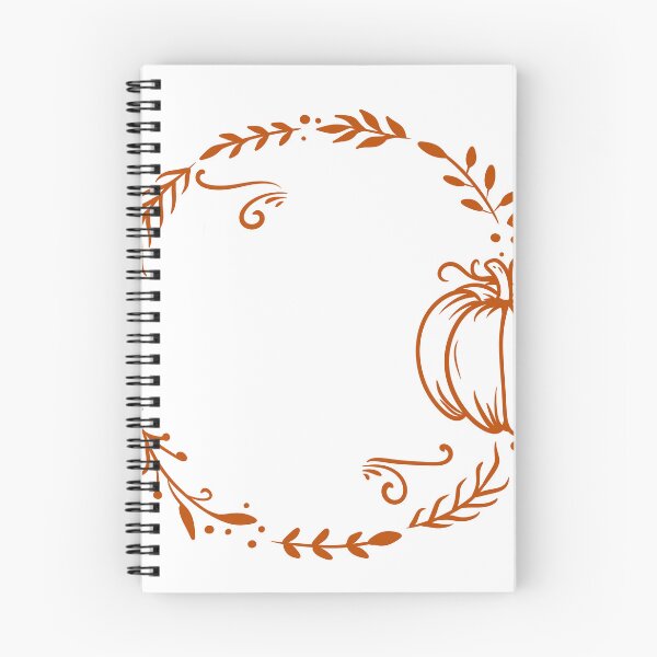 Item preview, Rustic Autumn Pumpkin Wreath Line Art — Terracotta Fall Botanical Frame designed and sold by LYAN-STORE.