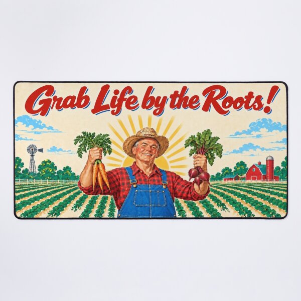 Item preview, Grab Life by the Roots Vintage Gardener designed and sold by American Fieldmark Studio.