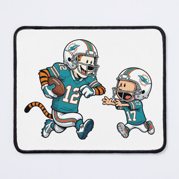 Item preview, Calvin And Hobbes Playing Football Fan Miami Dolphins Team designed and sold by DamianRoy88.
