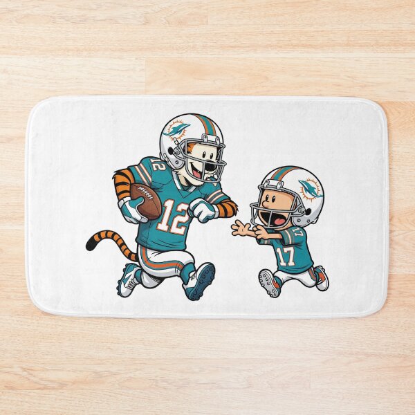 Item preview, Calvin And Hobbes Playing Football Fan Miami Dolphins Team designed and sold by DamianRoy88.