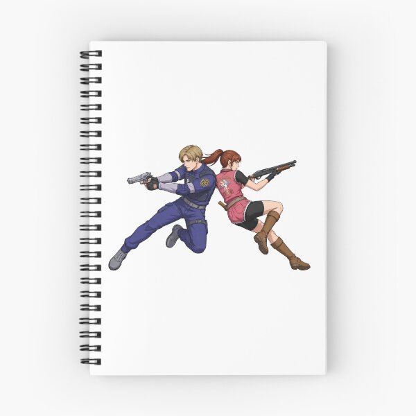 Item preview, Claire Redfield and Leon Kennedy Inspired Anime Style Design from Resident Evil Remake designed and sold by jarosa.