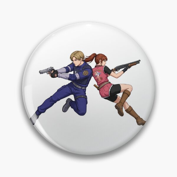 Item preview, Claire Redfield and Leon Kennedy Inspired Anime Style Design from Resident Evil Remake designed and sold by jarosa.