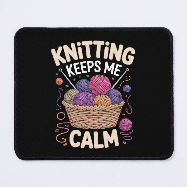 Item preview, Knitting Keeps Me Calm designed and sold by jkrphoto.
