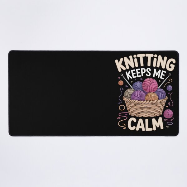 Item preview, Knitting Keeps Me Calm   designed and sold by jkrphoto.