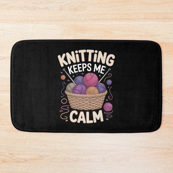 Item preview, Knitting Keeps Me Calm   designed and sold by jkrphoto.