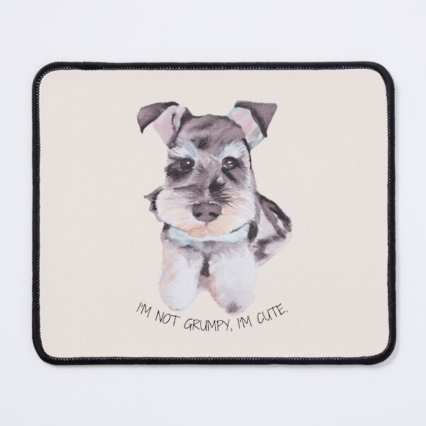 Item preview, Black and silver schnauzer designed and sold by viviwildpaint.