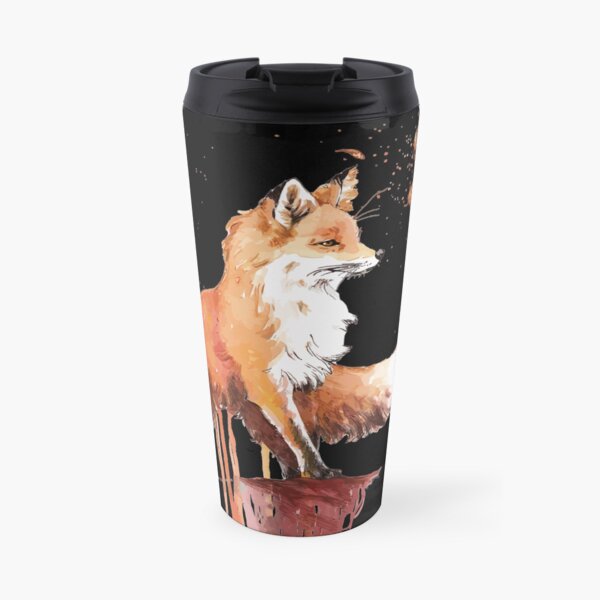 Fox water color art Travel Mug