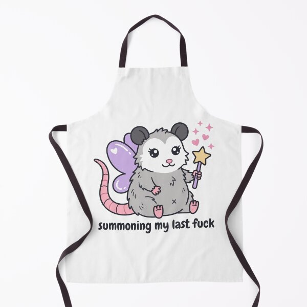 Item preview, Summoning My Last Fuck Fairy Possum Funny Opossum Magic Wand Dark Humor Meme designed and sold by raedattia.
