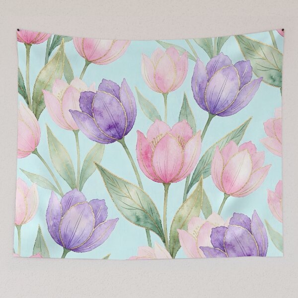 Item preview, Pink and Purple Tulips designed and sold by GraphicsClub.