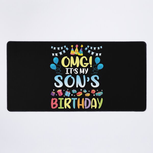Item preview, OMG, It's the Birthday of My Son, Happy for me, dad, Mum designed and sold by KatieThomShop.