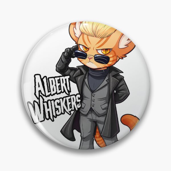 Item preview, Albert Whiskers Cat Illustration Cute Feline Art Design designed and sold by jarosa.