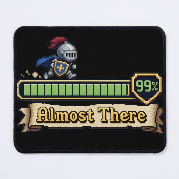 Item preview, Almost There – Pixel Knight Progress Bar designed and sold by Tired Mom Club Co.