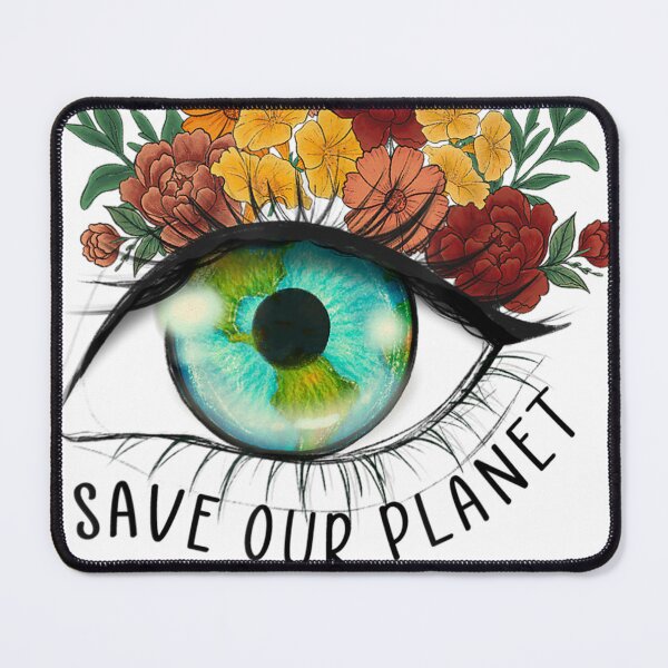 Item preview, Save Our Planet Shirt Earth Day Graphic Floral Eye Mother designed and sold by Bindamasc.