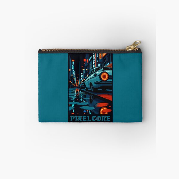 Item preview, Vintage Car in Rainy Night Street Pixel Art {PIXELCORE} designed and sold by PIXELCORE-TEE.