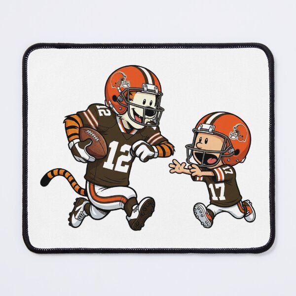 Item preview, Calvin And Hobbes Playing Football Fan Cleveland Team designed and sold by DamianRoy88.