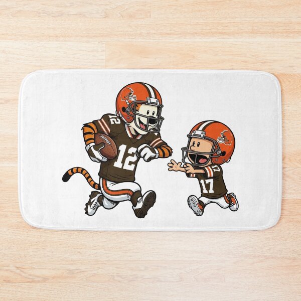 Item preview, Calvin And Hobbes Playing Football Fan Cleveland Team designed and sold by DamianRoy88.