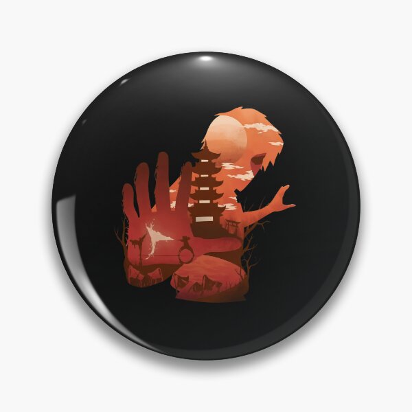 Item preview, Japanese Pagoda Hand Silhouette Orange Sunset  designed and sold by CarlBorowski23.