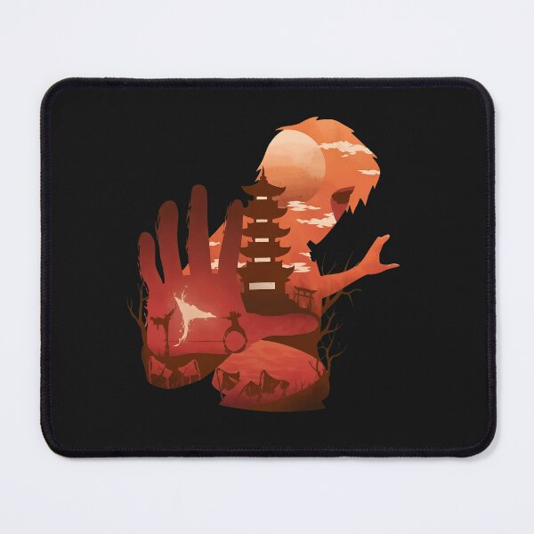 Item preview, Japanese Pagoda Hand Silhouette Orange Sunset designed and sold by CarlBorowski23.