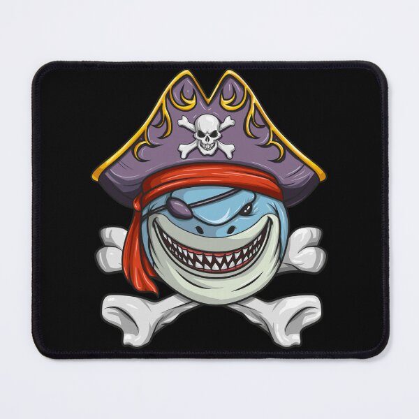 Item preview, Pirate Shark Funny Cross Bones Halloween Costume Comfort Colors designed and sold by KatieThomShop.