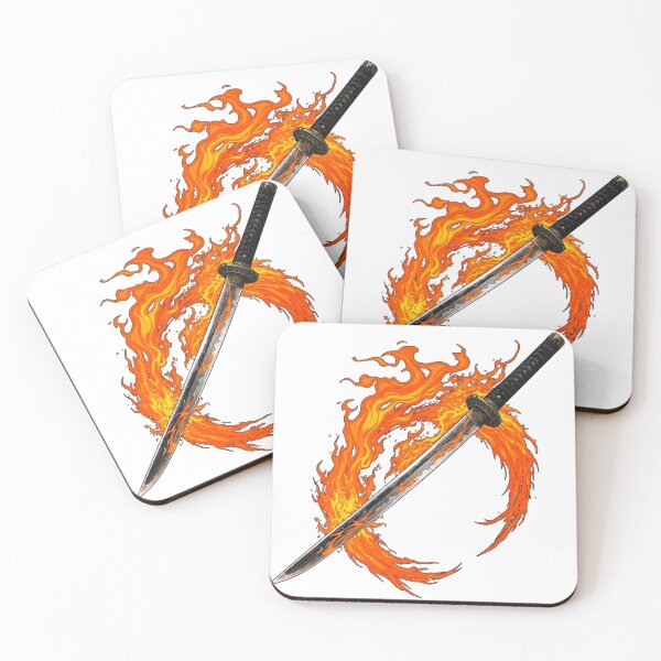 Item preview, fire katana designed and sold by MeecoPOD.