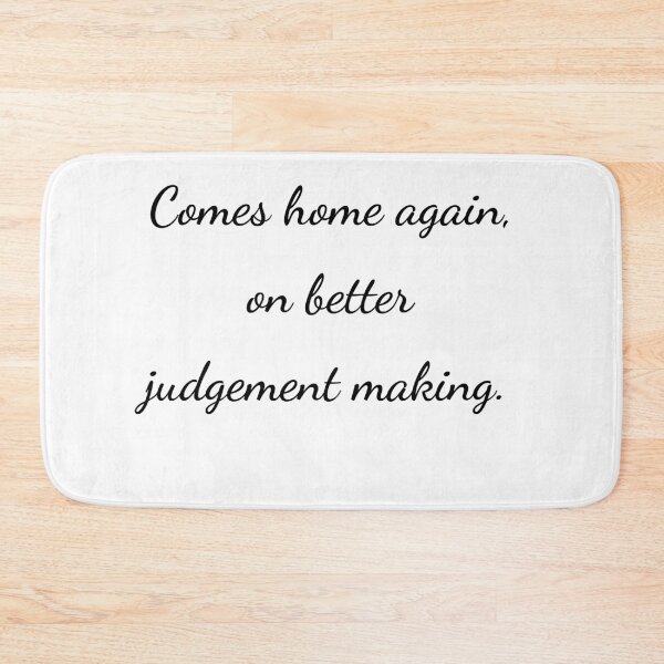 Item preview, “Comes home again, on better judgement making.” - handwriting black designed and sold by ariksworld.