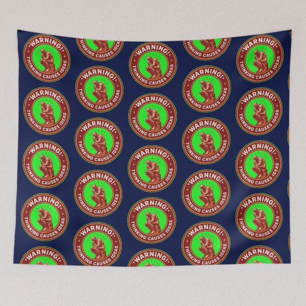 Item preview, Warning - Thinking Causes Ideas 2 designed and sold by AlienAlmanac.