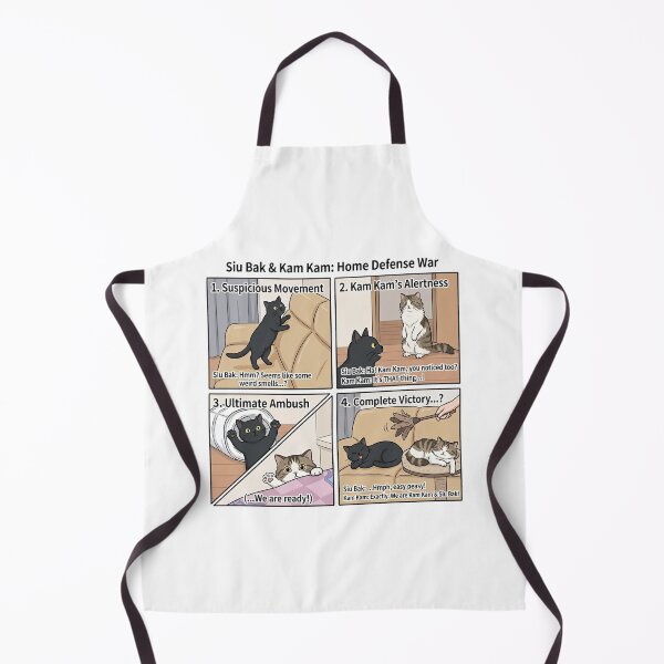 Item preview, Siu Bak & Kam Kam: Home Defense War Funny Cat Comic designed and sold by PetalsPaws.