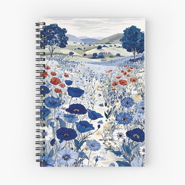 Item preview, Retro Mountain With Trees, Flowers and Gardening, Gustav Klimt Flower Garden, Floral, Digital Art Illustration designed and sold by Matt_Smith.