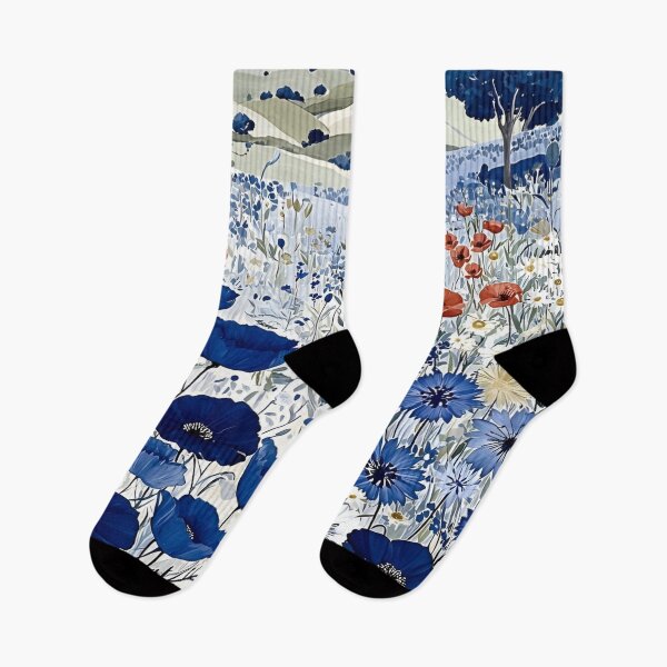 Item preview, Retro Mountain With Trees, Flowers and Gardening, Gustav Klimt Flower Garden, Floral, Digital Art Illustration designed and sold by Matt_Smith.