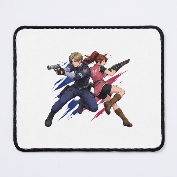 Item preview, Claire Redfield and Leon Kennedy Inspired Anime Style Design designed and sold by Succpreme.