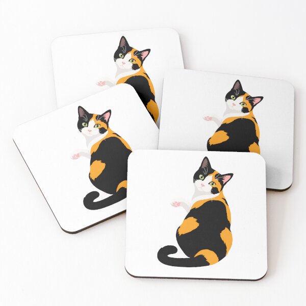 Item preview, Calico Cat Sitting Illustration designed and sold by OlyvieArt.