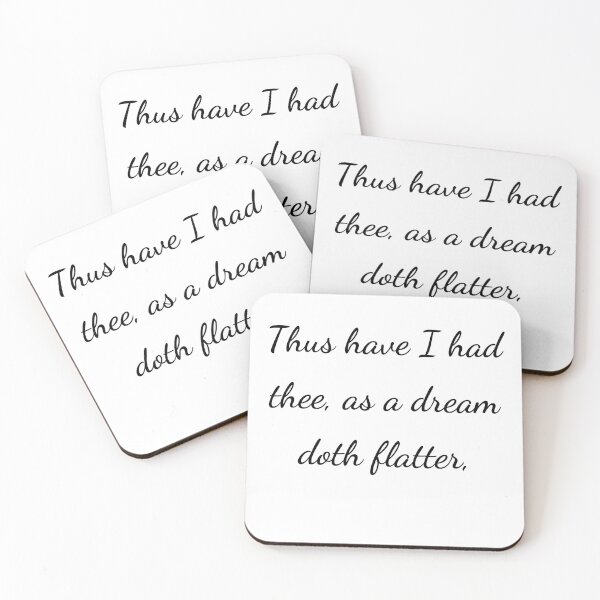 Item preview, “Thus have I had thee, as a dream doth flatter,” - handwriting black designed and sold by ariksworld.