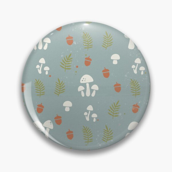 Item preview, Wild mushrooms and acorns in the mystical forest designed and sold by Pattique.