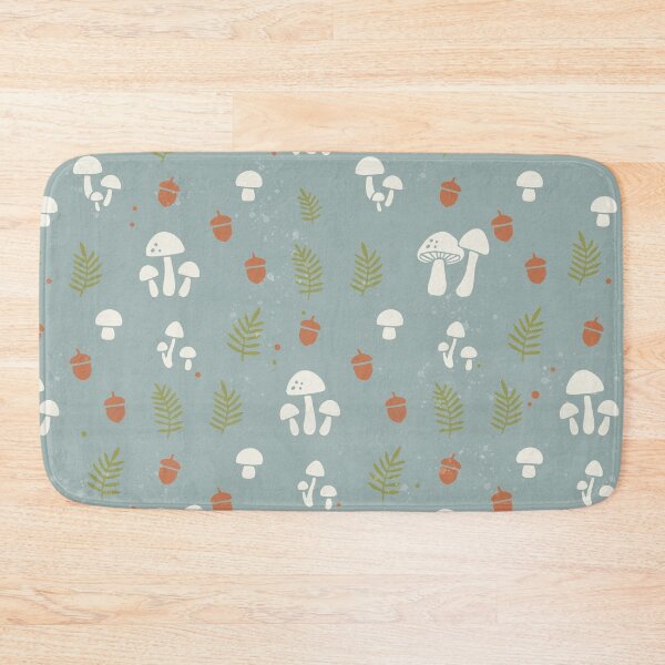 Item preview, Wild mushrooms and acorns in the mystical forest designed and sold by Pattique.