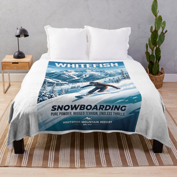 Item preview, Snowboarding in Whitefish, Montana  designed and sold by Theodor Decker.