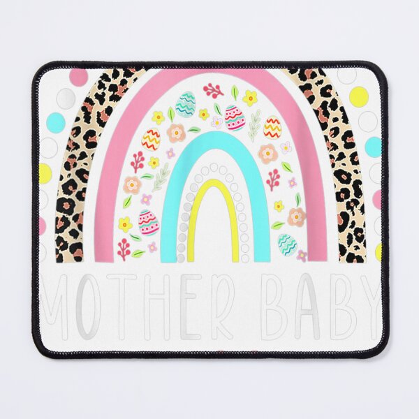 Item preview, Funny Mother Baby Nurse Rainbow Neopard Happy Easter Day designed and sold by Bindamasc.