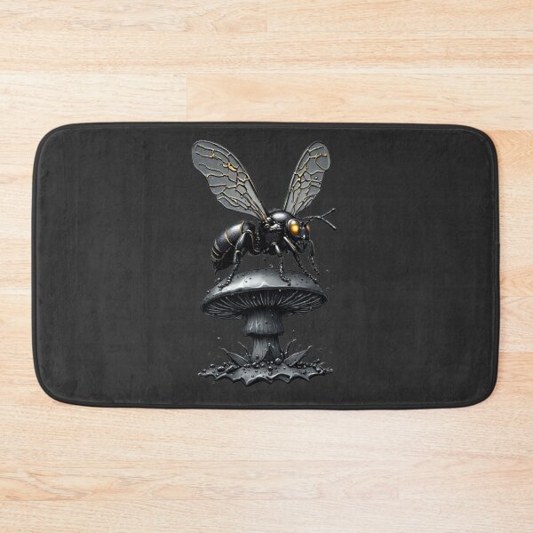 Item preview, Cybernetic Hornet - Carbon Fiber & Titanium Techwear Emblem designed and sold by Shift-Bloom.
