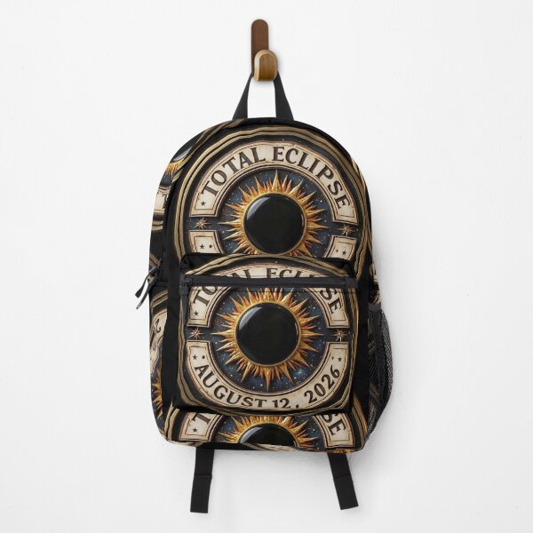 Item preview, Vintage Circle Total Solar Eclipse Commemorative August 12 2026 Celestial Sun Emblem Astrological Art. designed and sold by Giulivo Store Graphic.