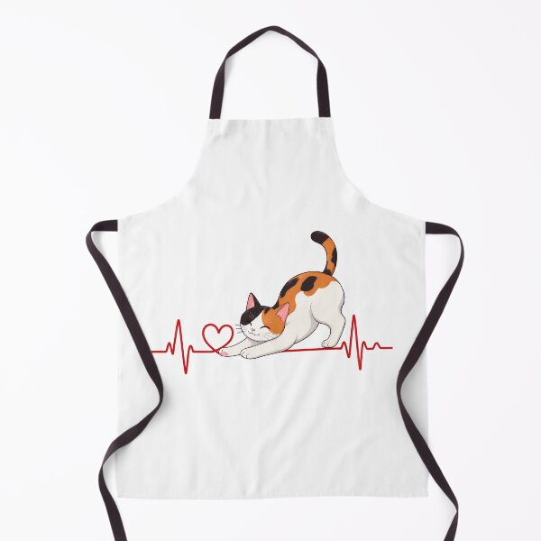 Item preview, Cat Heartbeat EKG Line with Heart Design designed and sold by Dmo3HarkoArt.