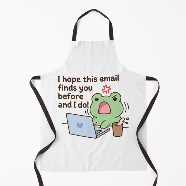 Item preview, I Hope This Email Finds You Before I Do Funny Angry Frog Laptop Office Sarcasm Quote designed and sold by raedattia.