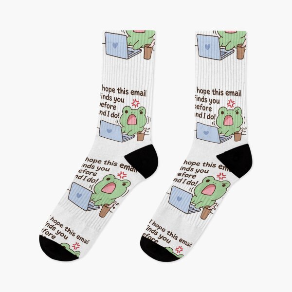 Item preview, I Hope This Email Finds You Before I Do Funny Angry Frog Laptop Office Sarcasm Quote designed and sold by raedattia.