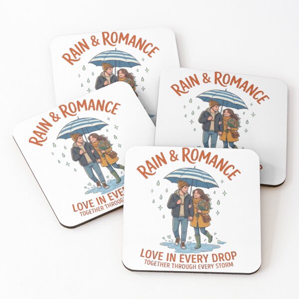 Item preview, Rain & Romance – Romantic Couple Under Umbrella designed and sold by Salma.Store.