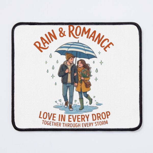 Item preview, Rain & Romance – Romantic Couple Under Umbrella designed and sold by Salma.Store.